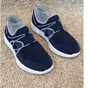 Clarks Cloudsteppers Ezera Walk Slip On Sneakers Blue Gray Women Size 12 NWOB